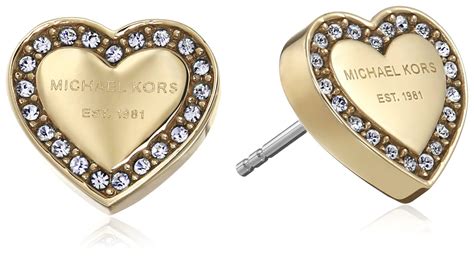 michael kors crystal heart stud earrings|Michael Kors earrings tk maxx.